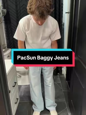 He’s 6’1 170 wearing size 32x32🤝 #pacsun #baggyjeans #jeans #baggyfit #tiktokshopmademebuyit 