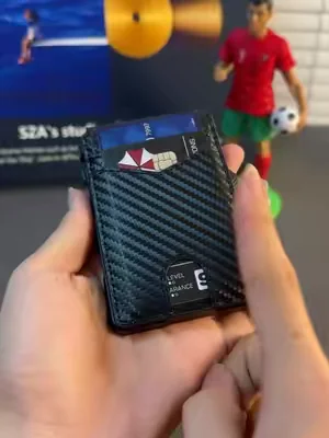 Best men's wallet on the market.gify for him，Carbon Fiber  ，wallet for iphone，birthday gifts for，rfid passport holder ，Slim Compact Wallet with Money Clip & ID Window，RFID Blocking Smart Pop Up Card Wallet，leather wallet #cardholderwallet#tiktokmademebuyit #menswallet #tiktokshopmemorialday#rfidwallet