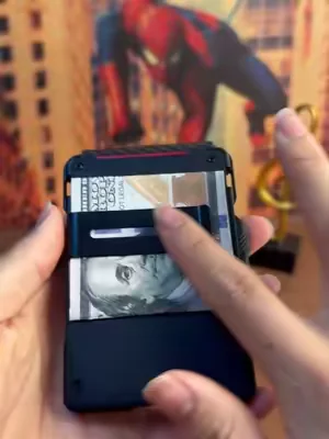 Best men's wallet on the market.gify for him，Carbon Fiber  ，wallet for iphone，birthday gifts for，rfid passport holder ，Slim Compact Wallet with Money Clip & ID Window，RFID Blocking Smart Pop Up Card Wallet，leather wallet #cardholderwallet#tiktokmademebuyit #menswallet #tiktokshopmemorialday#rfidwallet
