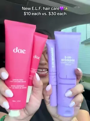 New @e.l.f. Cosmetics @elfhaircare Styling cream and styling wand!! #elfcosmetics #eyeslipsfacehair #haircareproducts #stylingcream #hairstyling