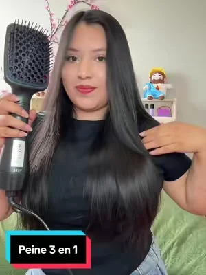 Un cepillo que toda mujer necesita tenerlo ya que te ahorra tiempo por que te seca te peina y te alisa tu cabello 😍💖🎀#peinesecador #cepillosecador #cepilloalisador #peinealisador #cepilloviral 