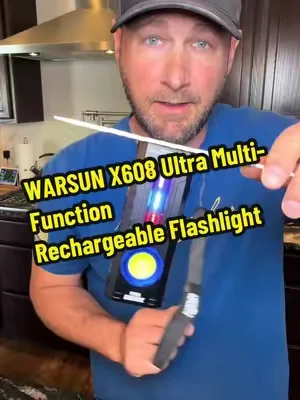 WARSUN X608 Ultra Multi-Function Rechargeable Flashlight @Warsunofficial #toolsandgear #compactyetpowerful #electricgear #powerfulflashlight #musthavetech
