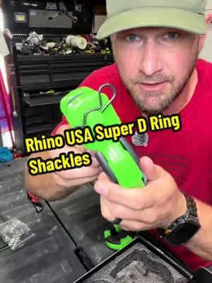 Rhino USA Super D Ring Shackles 2Pack (70,548lb Break Strength) Heavy Duty 3/4" Clevis Shackle with 7/8 Pin for Towing & Off-Road, Pair with Tow Strap #rhinousa #RhinoSuperBrandDay #RhinoFathersDay #shackles #trucklife @Rhino USA 