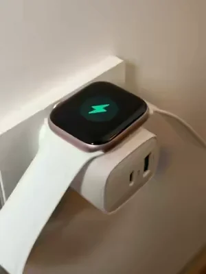 Does your Apple Watch die by 4pm daily? This 3-in-1 charger is a lifesaver 🎉 #TravelGadgets #3in1Charger #AppleWatchAccessories #TravelTech #DealsForYouDays