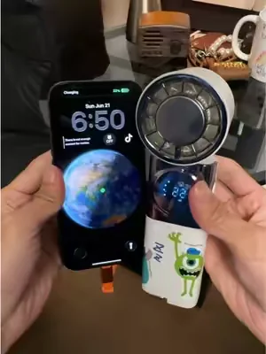 Don’t buy this portable fan unless you hate hot sticky summer days ❄️ #PortableFan #SummerEssentials #DealOfTheDay #CoolingGadgets #DealsForYouDays