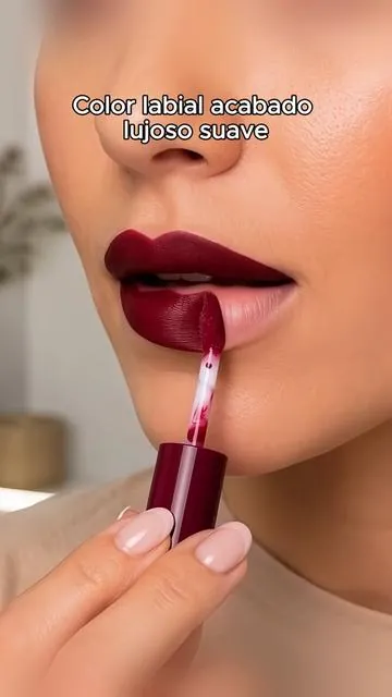 Esmalte labial líquido terciopelo con pigmentación intensa, hidrata los labios y mantiene el color intacto sin resecar#VelvetLipTint#HighPigmentLipGlaze#NonDryingLipMakeup#LongWearLiquidLip#TransferProofLip