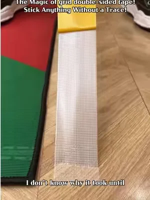 🔥🔥The Magic of grid double-sided tape! Sticks everything absurdly tight—peels off without a trace！#fyp #tiktok #TikTokShop #dealsforyoudays #foryoupage
