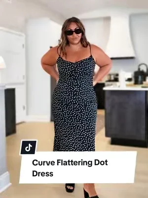 It's from last year & TG it still fits because I LOVE how I feel in this dress 🙌🏻 @TanmingFashion  #tanmingfashion #slipdress #polkadots  #mididress  #tiktokshopcreatorpicks 