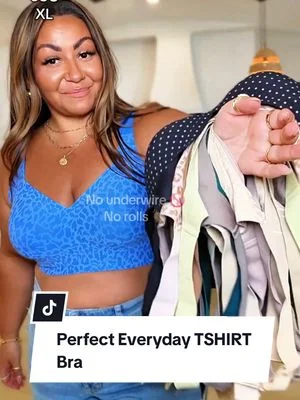 Looks AMAZING in a T-shirt @VertVie  #vertvie #wirelessbra #smoothingbra #backrolls #tiktokshopcreatorpicks 