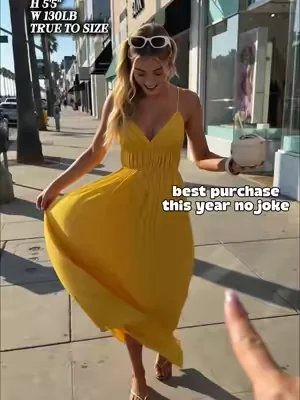 The back detail on this dress literally made me gasp 😭💛 It flows so beautifully! Running out of stock fast! #summerdress #vacationoutfit #tiktokmademebuyit #maxidress #musthave
