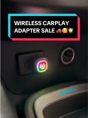 Please make sure your car supports wired Carplay or Android Auto before placing an order💕#tiktokshopsummerturnup #tiktokshopcreatorpicks #wirelesscarplay #wirelesscarplayadapter #dealsforyoudays 