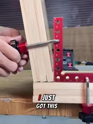 Zero-shift 90° locking for perfect structures. No movement, no guessing. Now 60% OFF. #TikTokShopDealsforYouDays #Summervibes #WoodworkingTools #PrecisionTools #DIYWoodworking