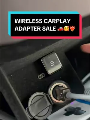 Please make sure your car supports wired Carplay or Android Auto before placing an order💕#tiktokshopsummerturnup #tiktokshopcreatorpicks #wirelesscarplay #wirelesscarplayadapter #dealsforyoudays 