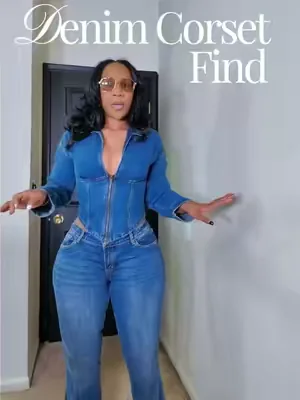 Hurry because it's selling out fast.  I'm 5’7 180lbs Medium  #corsetdenim #denimcorset #ciderclothing #creatorsearchinsights 