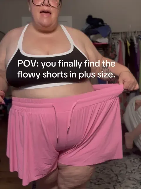 After years of looking for the athletic flowy shorts in plus size I finally found them. I no longer need to try to squeeze into the XXL version. These shorts come up to size 5X and in multiple colors. ##dealsforyoudays##summerwins##plussizeclothing##shorts
