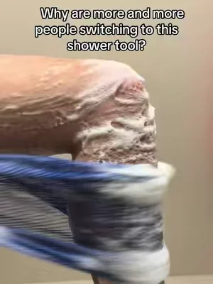 Why are more and more people switching to this shower tool? #AfricanNetSponge #ShowerRoutine #SkinCareRoutine #GlowSkin #SelfCare  