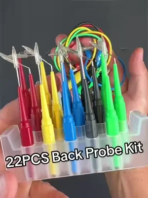 SWANLAKE 22PCS Back Probe Kit. A simple way to test circuits without damaging connectors or wiring. Great for automotive diagnostics and electrical troubleshooting.#DealsForYouDays #SummerWins #MechanicTools #ToolTok #CarRepair