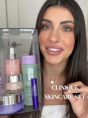 FULL 7-Piece skincare set from Clinique on tiktok only!🤍 @Clinique Store @Clinique #Clinique #CliniqueDFYDChallenge #matureskin #dealsforyoudays #tiktokshopcreatorpicks 