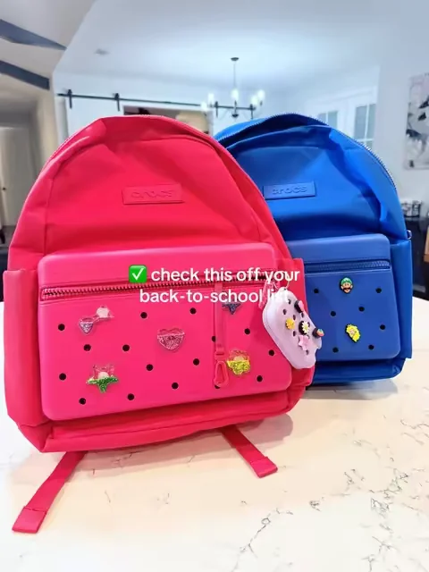Crocs backpacks are already one of my favorite back-to-school finds for kids 🎒✨ If you’re starting your back-to-school shopping early, these are lightweight, roomy, easy to clean, and come in the cutest colors. The best school backpack finds always seem harder to find once the back-to-school rush starts, so I’m checking this one off my list now. #CrocsBackpack #BackToSchoolShopping #crocs #schoolbackpack #dealsforyoudays 