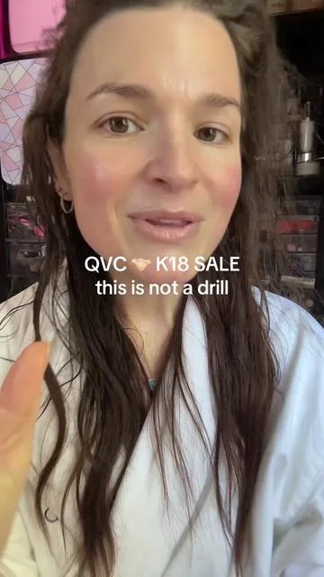 K18 is on sale, now is the time to stock up!! @QVC, Inc #dealsforyoudays #summerwins #superbrandday #k18hair #k18airwash 