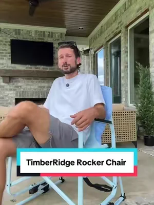 TimberRidge Rocker Chair #rockerchair #outdoorchair #portablechair #tiktokshopcreatorpicks 