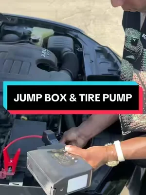 Built in Tire Pump Too‼️#jumpbox #automotive #car #dealsforyoudays #cartok @Hieha Life  