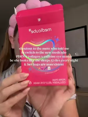 These eye masks have me lookin like I sleep 12+ hours every night😍🤩🤯 I’m obsessed @medicube global 