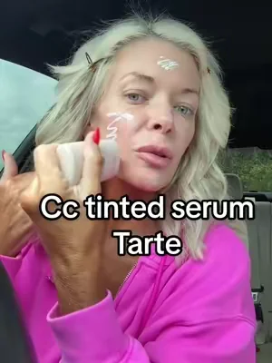 @tarte cosmetics CV serum is soooo good. It changes colors?? What??? #tartecosmetics #serum #foundation #tinted #grwm 