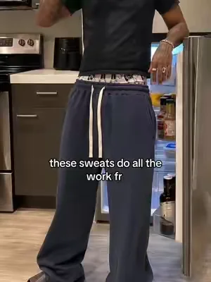 the stack, the drawstrings, the color…too easy #sweatpants #baggysweats #mensfashion #fitcheck #affordablefashion 