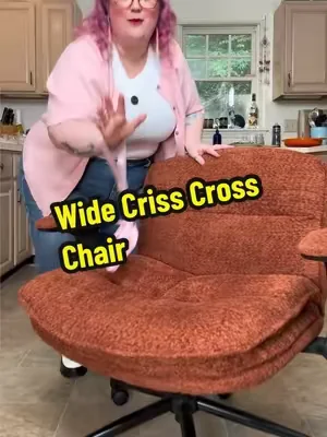 Dowinx Wide Criss Cross Chair ✨ #crisscrosschair #officechair #plussizechair #chair #DealsForYouDays 
