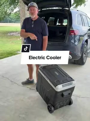 EUHOMY 12 Volt Refrigerator, 37/53Quart(35L/50L) Car Fridge Freezer 12V/24V DC 110-240V AC 12V Portable Refrigerator -4℉~68℉ #electriccooler #portablerefrigerator #cooler #dealsforyoudays #tiktokshopcreatorpicks @Euhomy Outdoor 