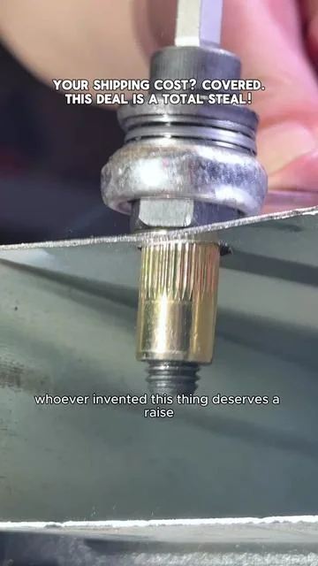 The Mid-Year Sale is here with insane deals Right now, the price is killer and shipping is free！ How to create factory-level threads out of thin air 🪄 Stop stripping your metal sheets and use this instead 🛑 Stop ruining your van builds like this! 🚐 Self-tapping screws are officially canceled ❌ The 3-second garage hack you need ASAP 🤫 The bonus 2.5-6mm hex bits even come with strong magnetism, so that alone makes the whole thing pay for itself. Head Rivet Nut Tool, M3 M4 M5 M6 M8 Rivnut Kit, Carbon Steel Rivnut Set, Threaded Rivet Nut Kit, Manual Riveter Rivnuts Tool Accessory for Automotive Repair Warehouses, fathersdaygift #tooltok  #GarageHacks  #VanLifeBuild  #diyprojects  #mechaniclife 