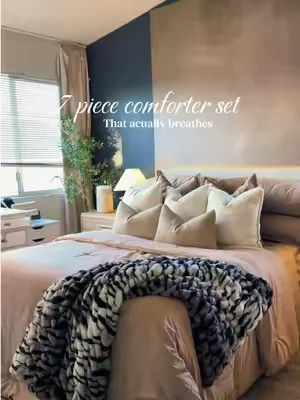 It’s SO comfy ☁️✨🕯️ #roommakeover #comforterset #DealsForYouDays #SummerWins #bettersleep 