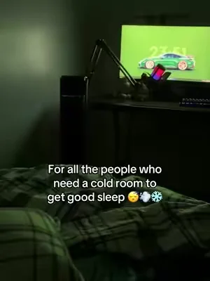 Literaly can’t sleep without it 🤩🧊 #coolingfan #coldroom #summerheat #ac #coolingsleepingfan 