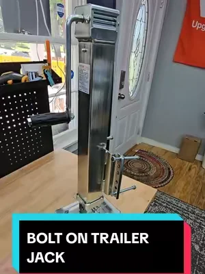 VEVOR 8K LB BOLT ON TRAILER JACK WITH ADJUSTABLE LEG, JACKS FROM 24.8"-53.3", RUST PROOF COATED, ERGONOMIC HANDLE, MADE FROM CARBON STEEL. #trailerjack #trailerjacks #tiktokshopcreatorpicks #summervibes #dealsforyoudays @VEVOR Store @CreatorCollab_Mabel @Haidee_Collab 