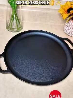 Home-Complete 14" Cast Iron Pizza Pan #dealsforyoudays #comal @QVC, Inc 