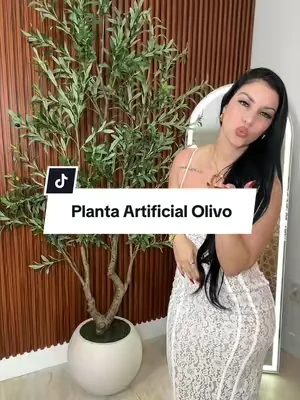 Realistic Artificial Olive Tree with Thick Trunk & Lifelike Fruit – 5/6/7/8FT, Perfect for Home & Office Décor with Round White Pot（Plastic Basin） ##summerwins##tiktokshopcreatorpicks##dealsforyoudays##olivetree##artificialplants