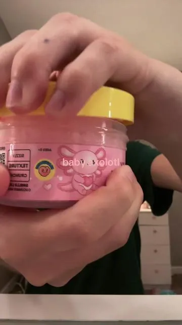 it’s so great 🎀 #peachybbies #peachybbiesreview #asmrsounds #peachybbiesslime #babyaxolotl 