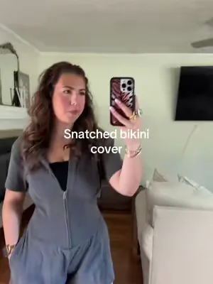 I am 5’5” wearing a large for reference. I would recommend getting whatever size you wear dresses :) #TikTokShopCreatorPicks #dealsforyoudays #romper #bikinicoverup #swimming 