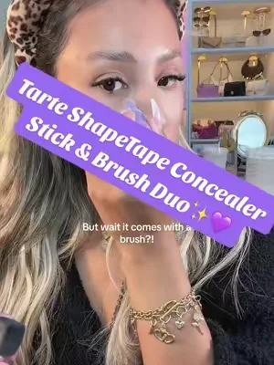 💜✨Tarte Concealer Stick & FREE BRUSH🤯#tarte #dealsforyoudays #tiktokshopsummerturnup #tiktokshopcreatorpicks #summervibes Posted on 06/21/2026 | Prices & promos were accurate at time of posting but may change. This is my personal testimony. Results may vary. @tarte cosmetics 