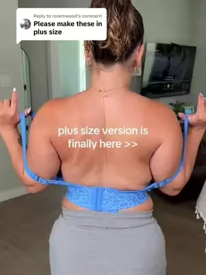 Replying to @rosemwood plus size APPROVED #pushupbra #bras #jellybra #seamlessbra #wirelessbra