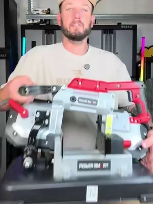 Cut through tough jobs with ease. The PowerSmart Portable Band Saw gives you smooth, precise cuts in a compact design—perfect for metal, PVC, and more. #tiktokshop #tools #workgear #SummerVibes #FathersDay