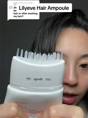 Replying to @Richeal Aung🧚‍♀️ the formula is super lightweight so you can you it on dry or wet hair without it being heavy or oily ✨ #lilyevehairserum #hairgrowthtips #scalpcare #koreanhaircare #dealsforyoudays @LILYEVE GLOBAL 