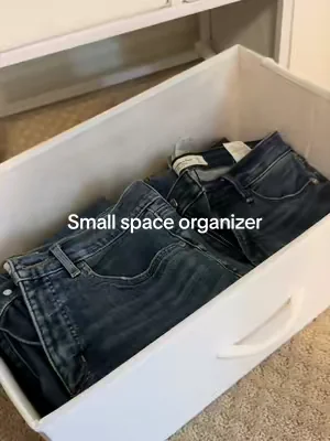 This is the perfect solution to organize small spaces like closets, dorms or any small room. Don't let the price fool you. It's such a good quality. I've had mine for almost two years and it still looks brand new! #dresser #budgetfriendly #smallspaceliving #organizedhome #clothesorganizer