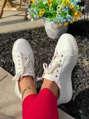 Replying to @Elizabeth Padilla Clarks Collection Perforated Leather Sneaker - Caroline Ayla @@QVC, Inc ##clarks##sneakers##shoesforwomen##tiktokshopcreatorpicks