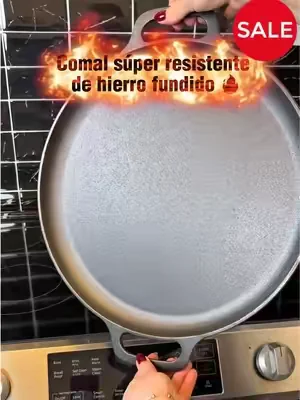 Home-Complete 14" Cast Iron Pizza Pan @QVC, Inc #comal #QVC #tortilla #kitchengadgets #dealsforyoudays