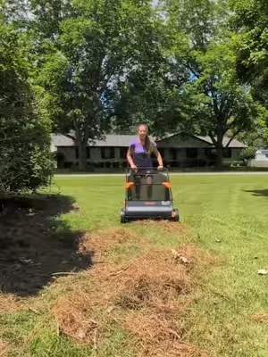 the lawn sweeper is so much better with the recent upgrade...don't wait until your lawn is COVERED with leaves to get one #lawncare #FathersDay #leaves #dealsforyoudays #vevor 