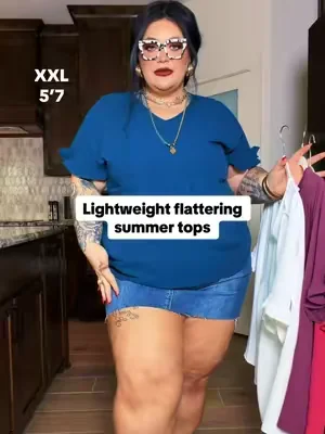 Lightweight for summer ☀️☀️@WIHOLL @WIHOLL FASHION #plussizefashion #curvyfashion #DealsForYouDays #summertops 