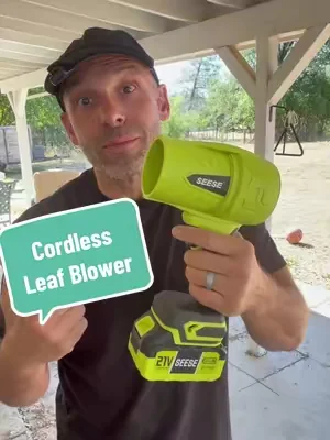 SEESE Cordless Leaf Blower #cordlessleafblower #leafblower #chores #yardwork 