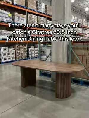 Giratree 70.8 Inch Kitchen Dining Table #DealsForYouDays #SummerWins 